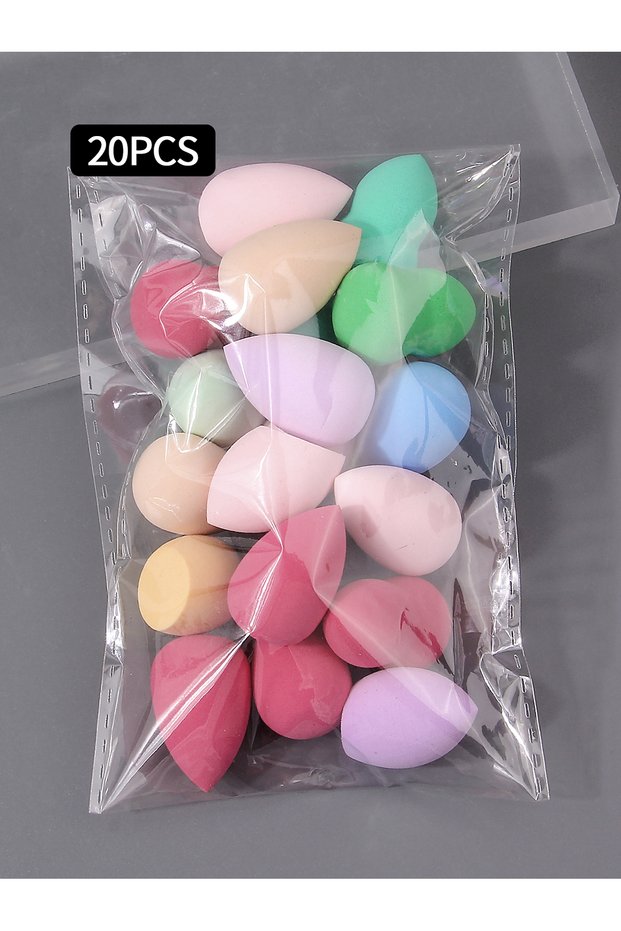 20PCS 10/20/25/50/100PCS Mini Random Makeup Sponges | Random Colors & Shapes for Liquid/Cream/Powder