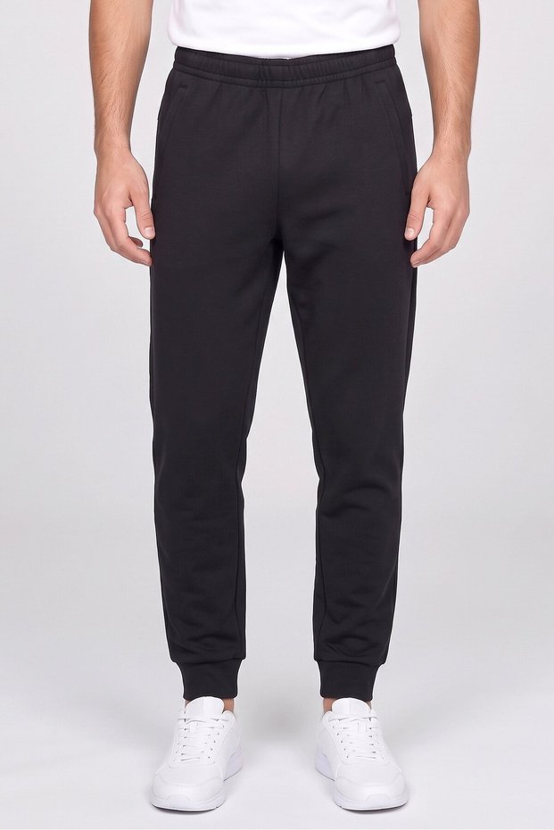Men Regular Fit Training Track Pants, Black