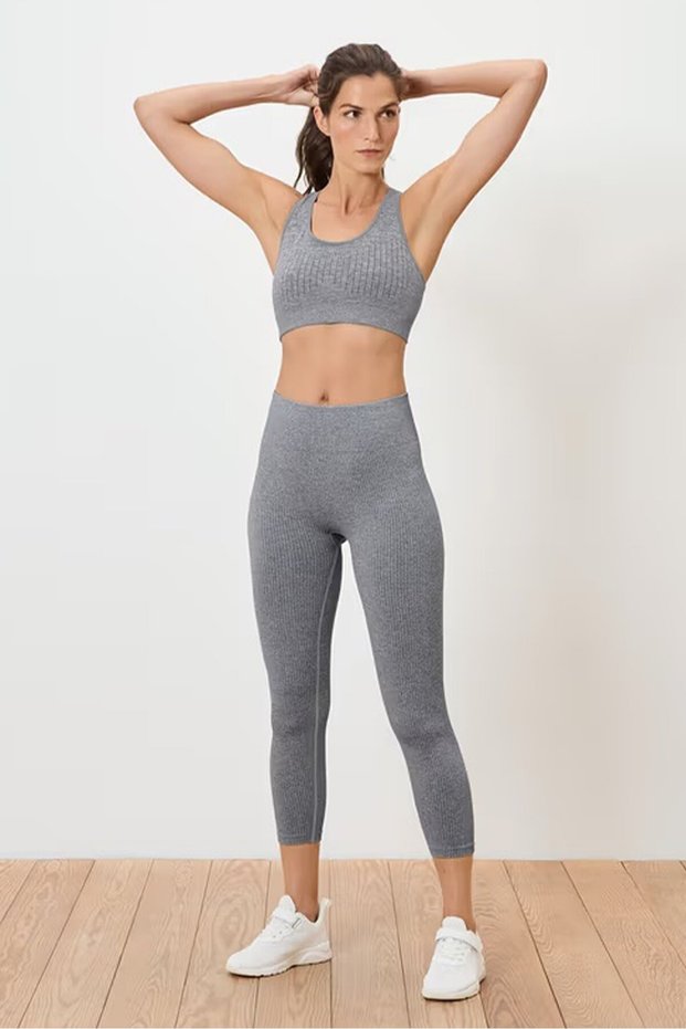 Women Sportswear Fit Training Leggings, Grey