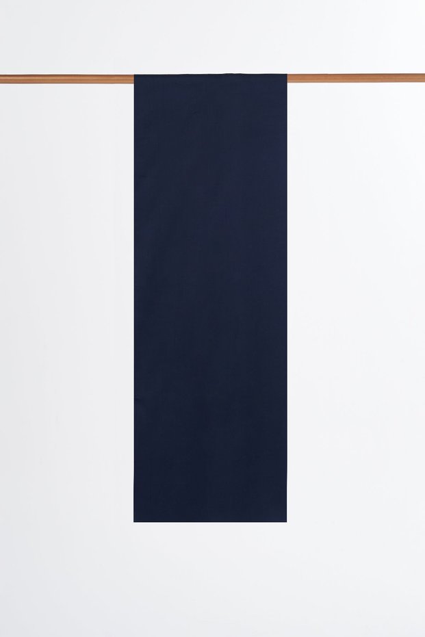 Plain Cotton Satin Shawl Navy Blue