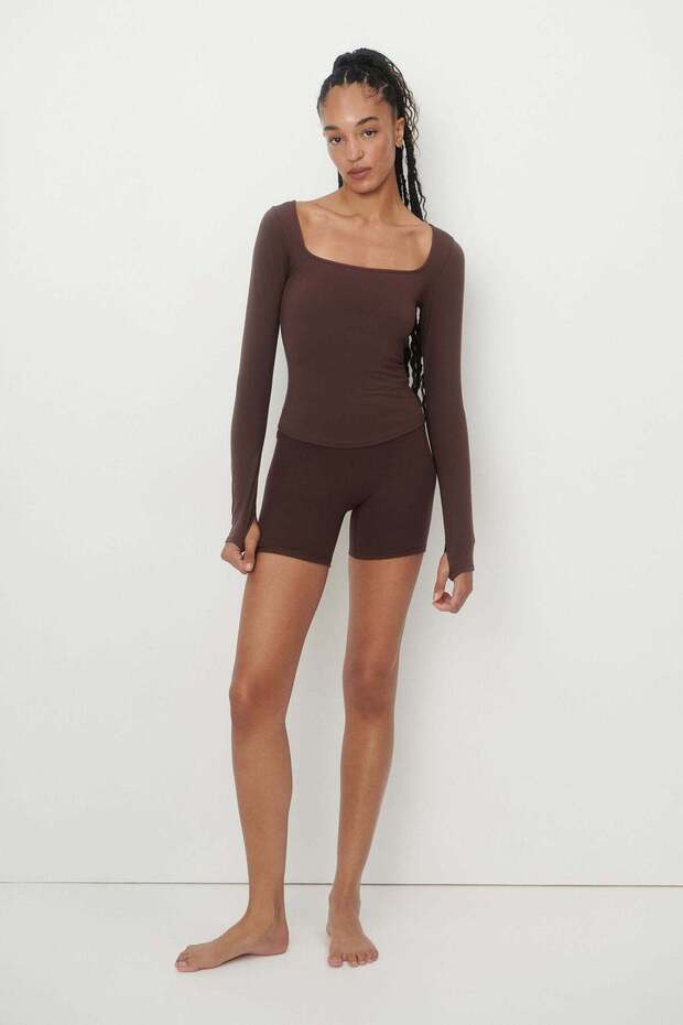 Long-sleeved sports top with SoftMove™