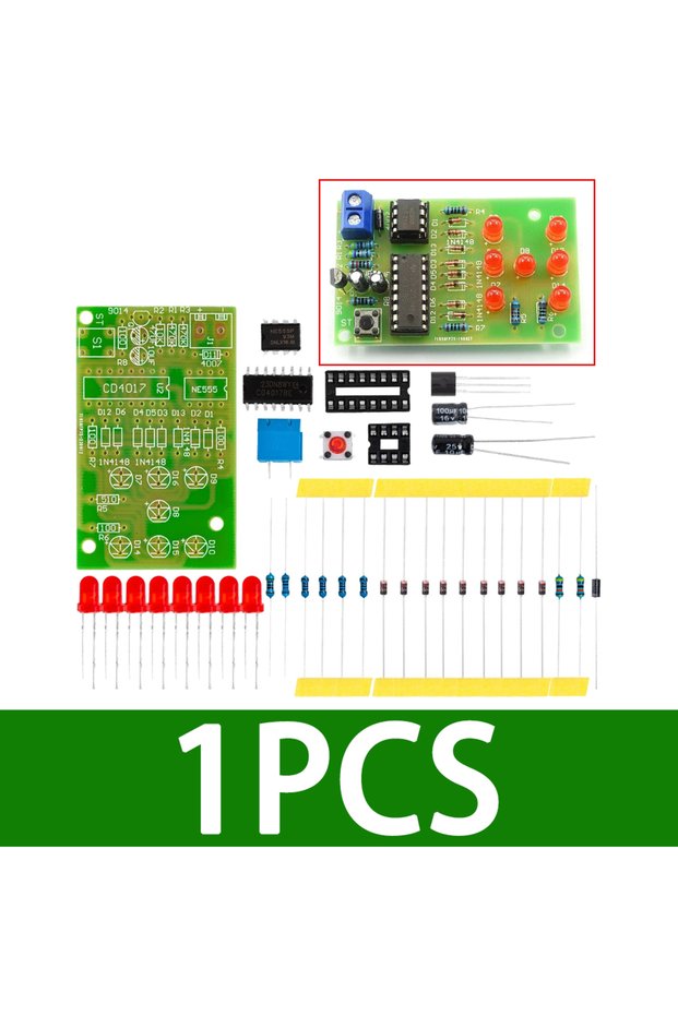1PCS 1~2PCS Electronic Dice Kit Led Dice Parts Cd4017 Ne555 Electronic DIY Production Kit with Rever
