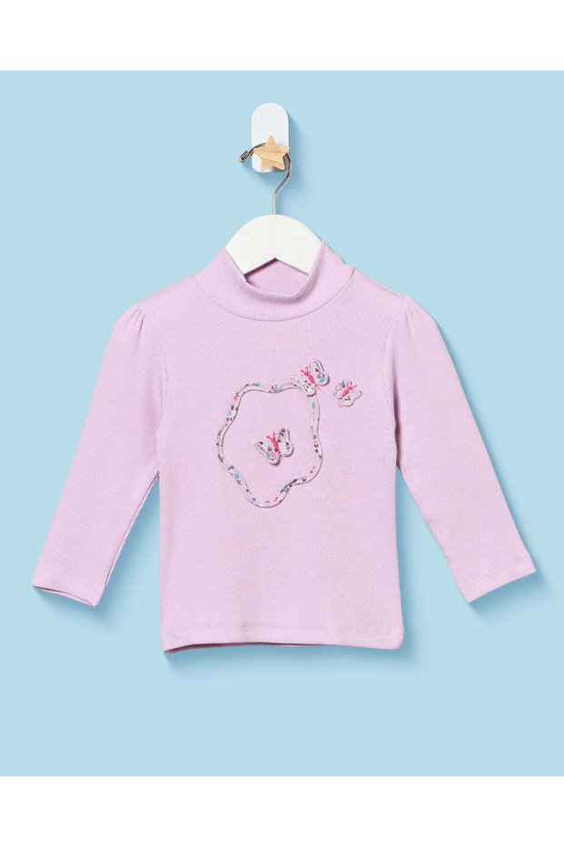 Infant Girls Lilac Floral T Shirt