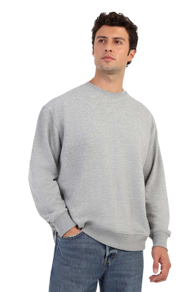 Sweatshirt Men's Gray Melanj Mb 16Cuniko