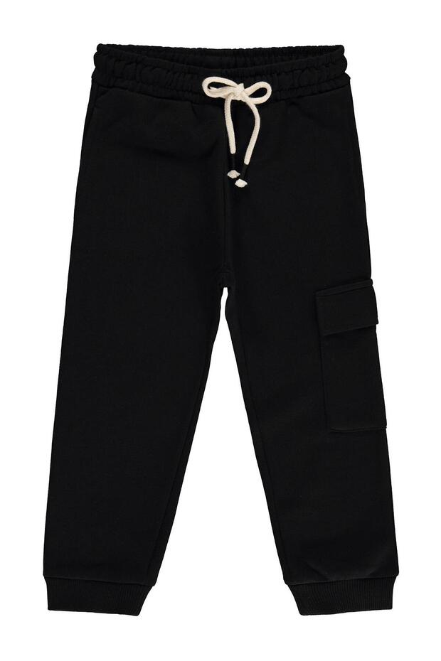 Cargo Pocket Sweatpants for 2-7 Years Old - Black
