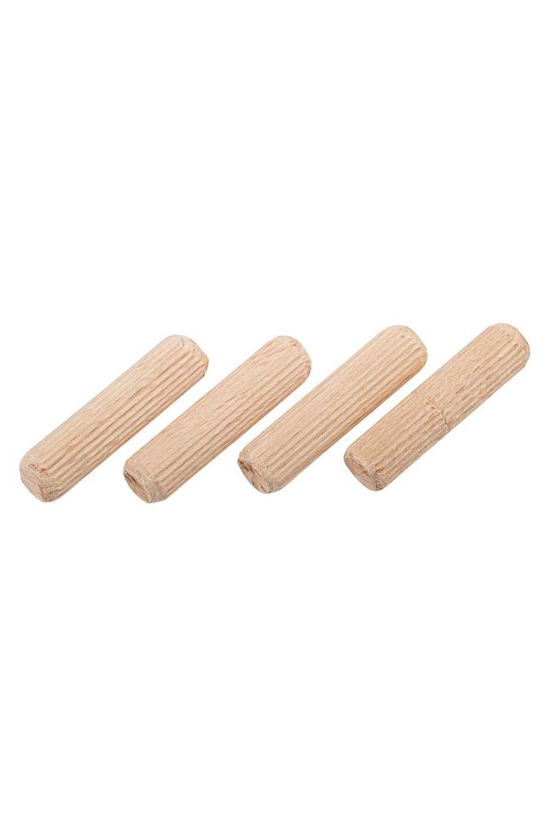 Beech Wood Ribbed Dowel Pack (4 x 0.1 cm, 26 Pc.)