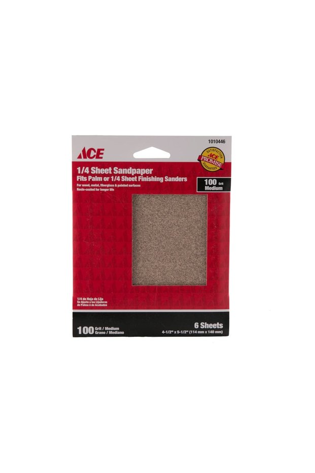 1/4 Sheet Sandpaper (114 x 140 mm, 6 pcs)