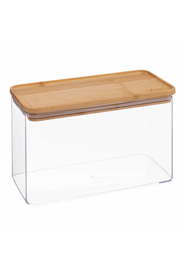 Rectangular Container W/Bamboo Lid (2 L)
