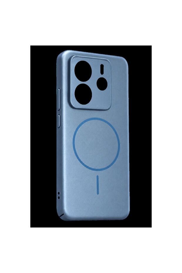 غطاء Redmi Note 14 4G Mika PC Magsafe - أزرق فاتح