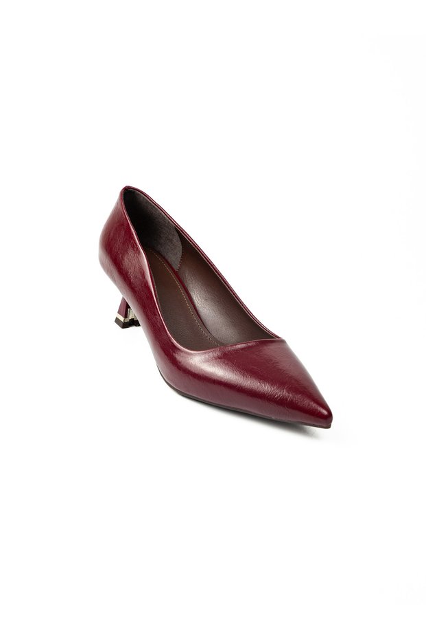 21 Burgundy Heeled Evening Dress Women's Shoes