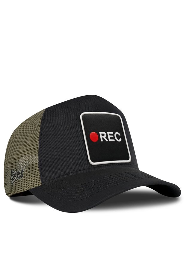 Rec Logo Khaki-Black Trucker Hat