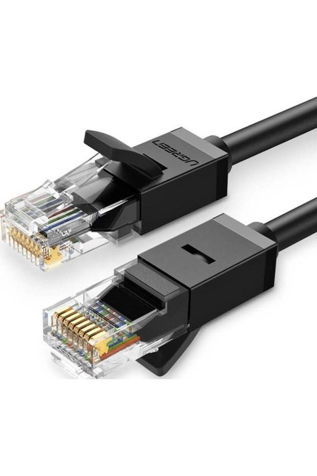 كابل إيثرنت Cat6 U/UTP بـ 8 أسلاك، 1.5 متر، أسود