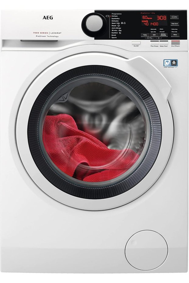 - Washing Machine Front Load - Pro Steam, 8 kg, 1400 rpm - LFB7E8431B - Made in Italy - 1 Year .