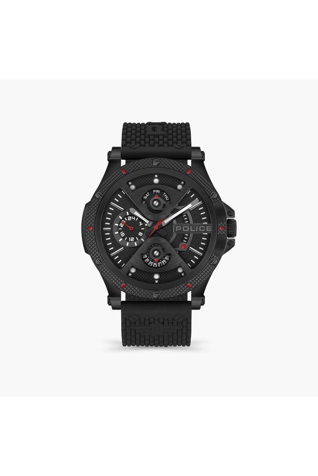 Men's Black Round 48 MM Analog Watch | PEWJQ2110551
