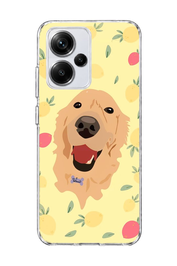 Redmi Note 13 Pro Plus 5g Compatible Yellow Dog Lemon Printed Transparent Phone Case