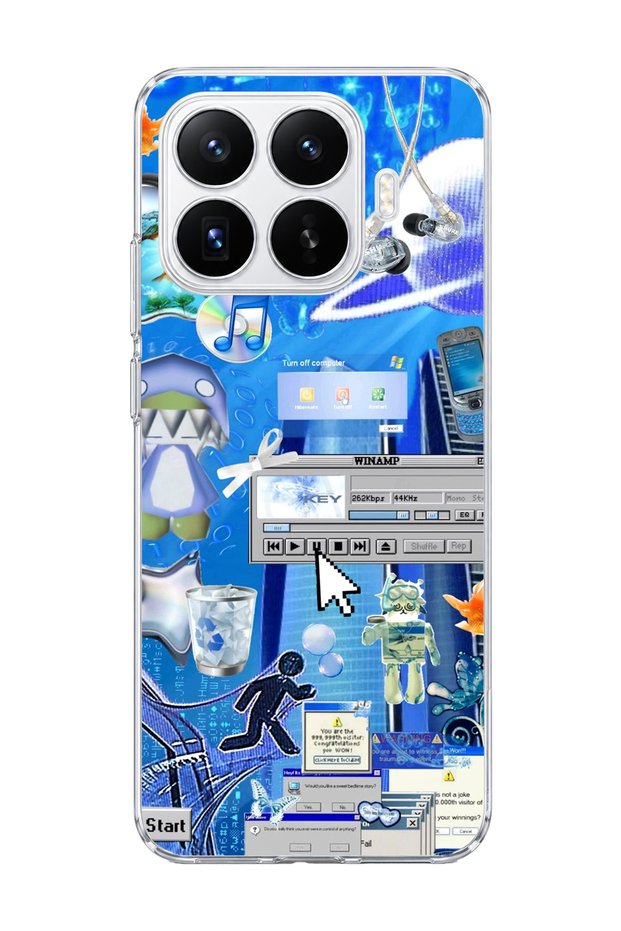 Mi 17t Compatible Goldfish Computer Printed Transparent Phone Case
