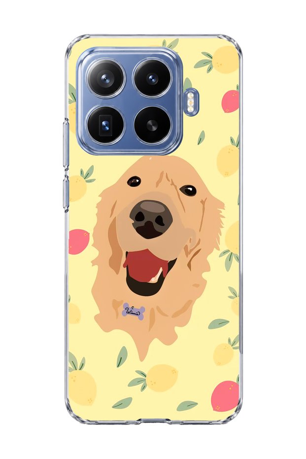 Mi 17t Pro Compatible Yellow Dog Lemon Printed Transparent Phone Case