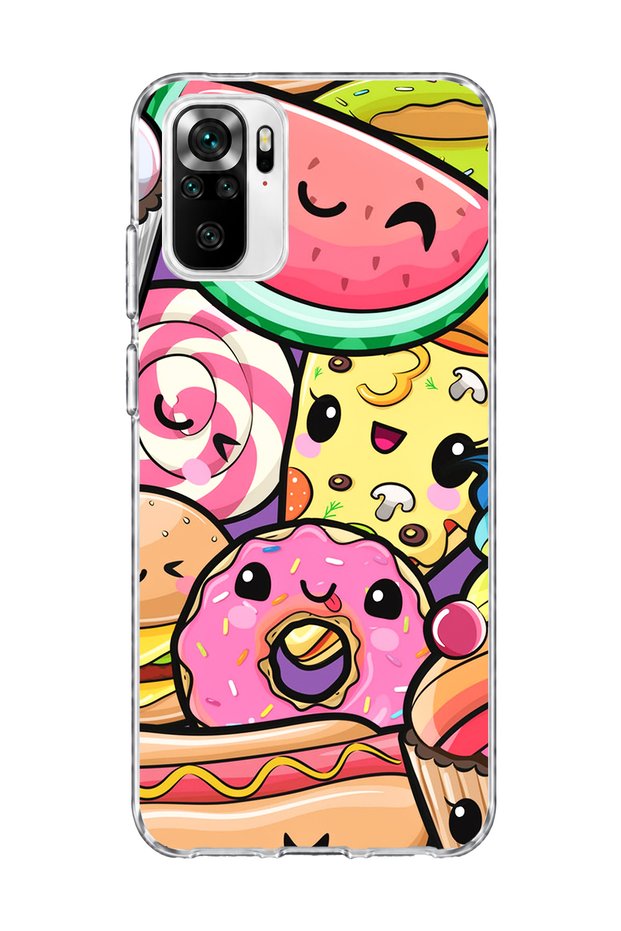 Redmi Note 10 / 10S Compatible Cute Watermelon Sweet Printed Transparent Phone Case