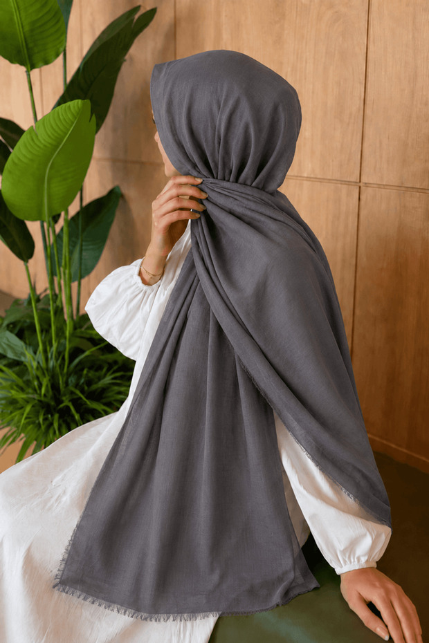 Rami Tensel Shawl - Mdk - Smoked