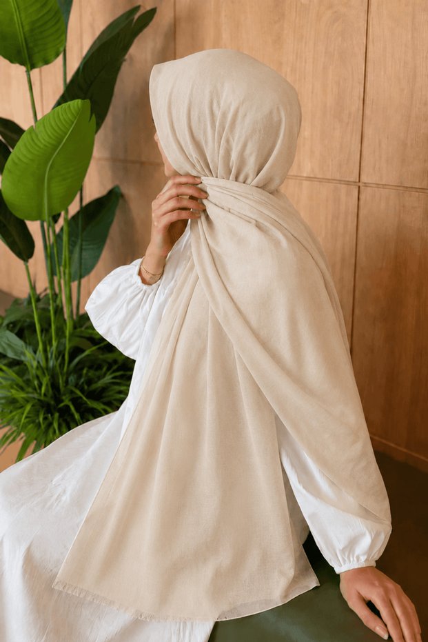 Rami Tensel Shawl - Mdk - Ivory