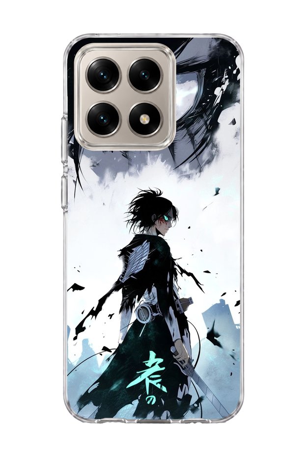 Mi 15t Compatible Anime Turquoise Eye Printed Transparent Phone Case