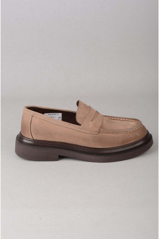 Select nola genuine leather men's shoes mink nubuck