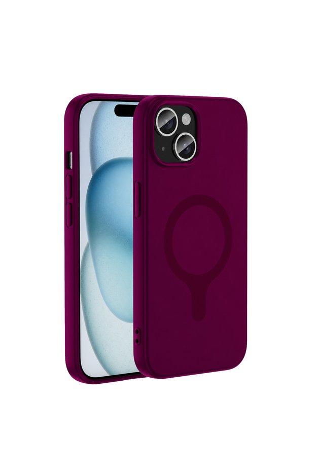 Joko Apple iPhone 14 Z Silicone Magsafe Cover - Claret Red