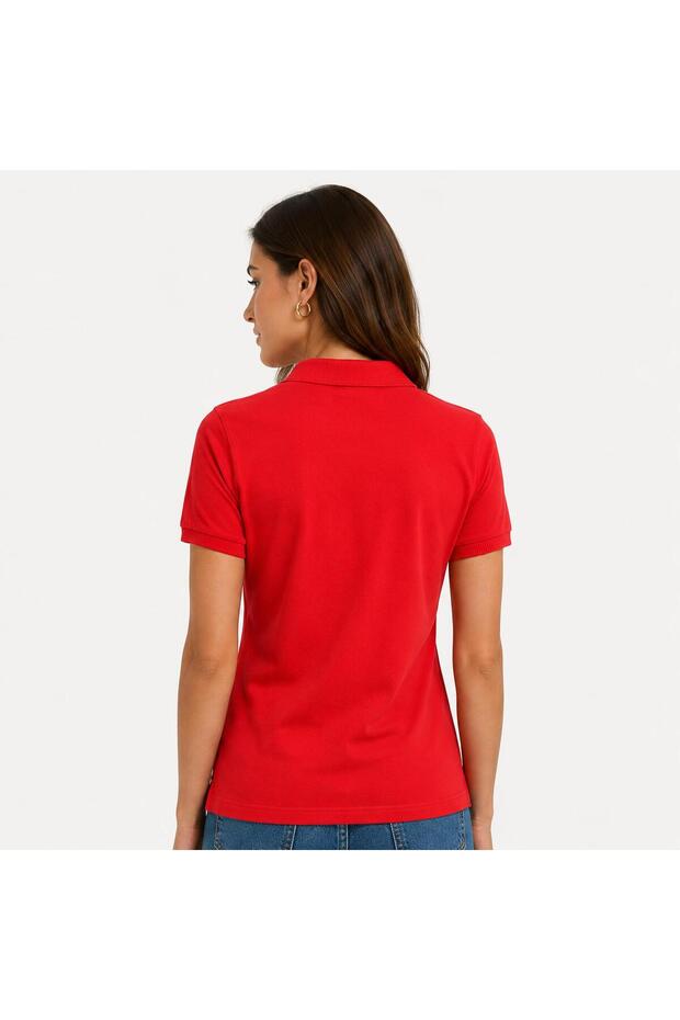 Women's Polo Collar Buttoned High Quality T-Shirt