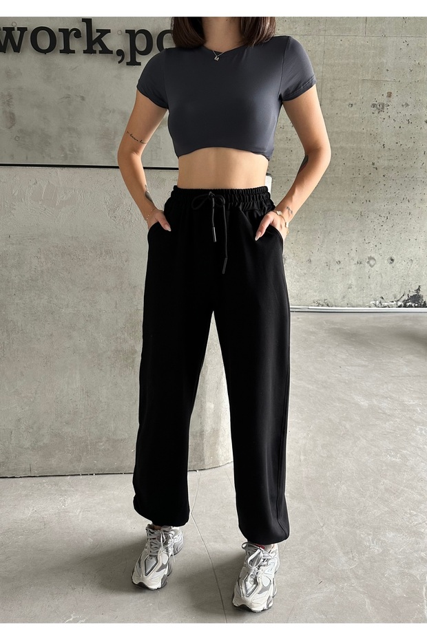 Women's High Waist Jogger Loose Sweatpants