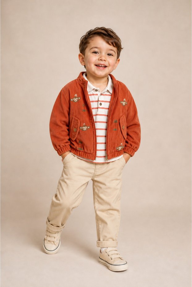 Boy's 3-Piece Suit with Coat Beb-17660