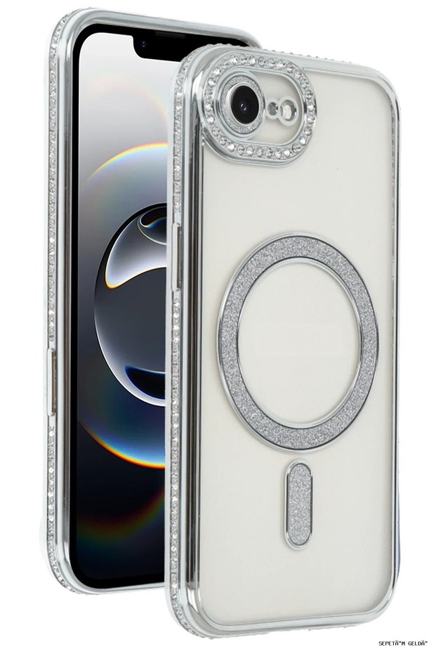 Spt-Gld Newface iPhone 16E Joke Simli Magneticsafe Case (195304) - Silver