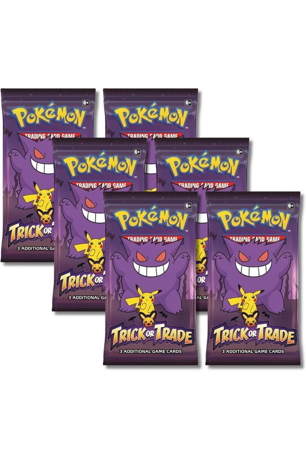 Pokemon 2023 Trick or Trade Gengar & Pikachu | 6 Mini Booster Packs