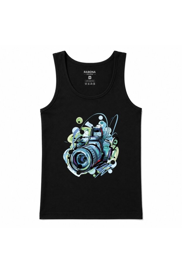 Capture the Moment – Colorful Abstract Camera Graphic Tank Top