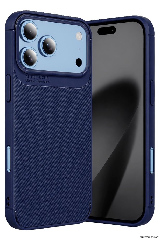 Spt-Gld Newface iPhone 18 Pro Max Auto Focus Carbon Cover (202801) - Navy Blue