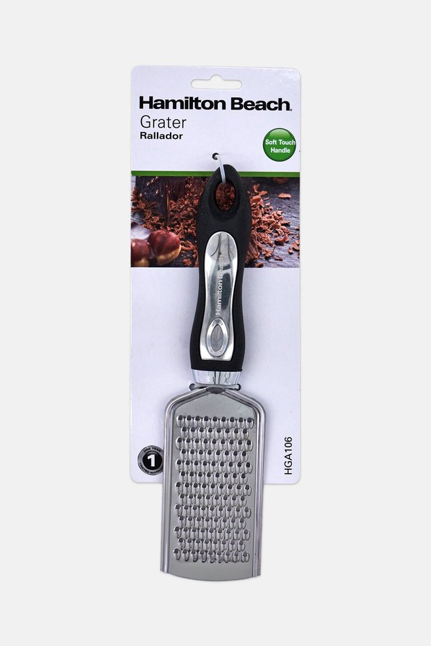 Stainless Steel Soft Touch Handle Grater, Silver