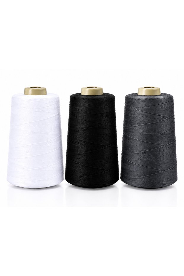 3-Piece Sewing Thread Color Set 5000m 120No