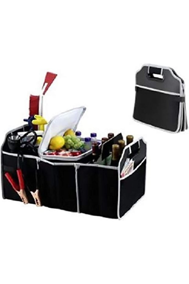 Car Trunk Organizer, Foldable, Black