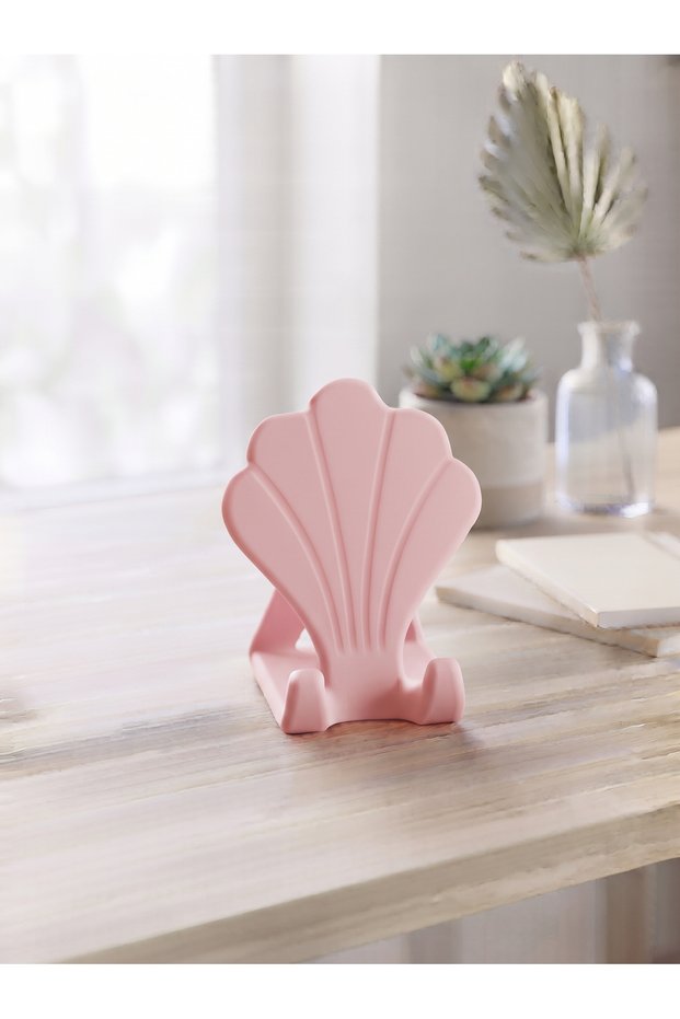 Sea Shell Desktop Phone Holder | Decorative Oyster Phone Holder for Women