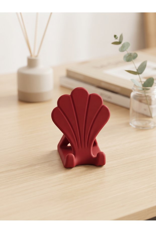 Sea Shell Desktop Phone Holder | Decorative Oyster Phone Holder for Women