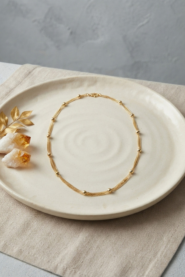 Cm Top Chain Gold Color 50 cm Women's Necklace