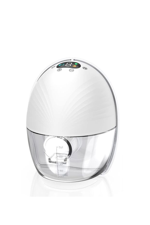 Breast Pump, Wearable Electric, Hands-Free, Low Noise, 3 Modes, 9 Levels, 1200mah Battery, for on-the-Go Mothers, White