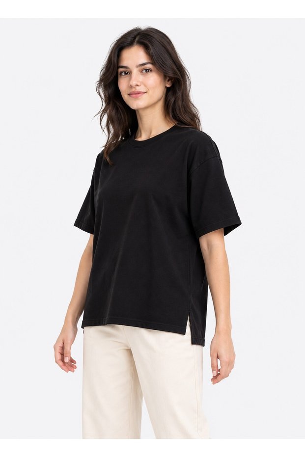 Organic Maya Oversize T-Shirt Black