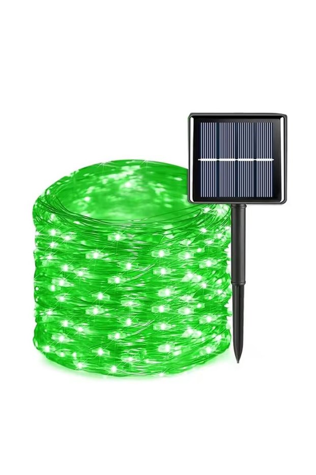 275.59inch50led7m Green Outdoor Solar String Light 300/200/100/50 LED Fairy Garland 8 Mode Garden Ya