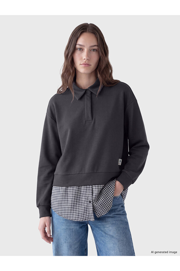 Esvab • Modern & Distinctive Soft Touch Women's Sweatshirt Tunic