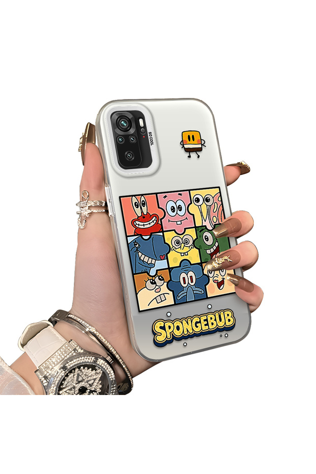Redmi Note 10 4G/Note 10S Compatible Puzzle Character Collage Pattern Phone Case Shockproof