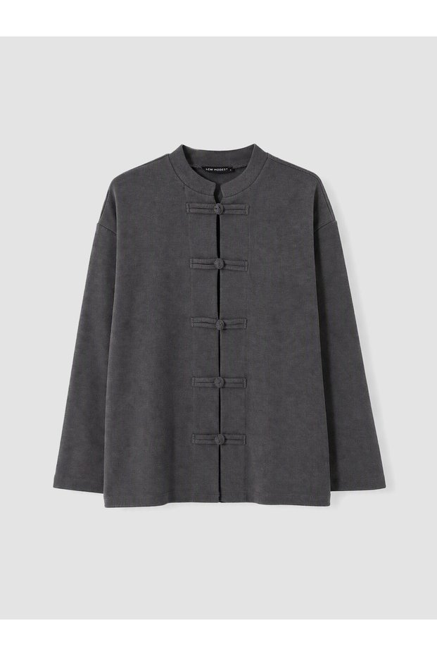 Esvab • Modern & Distinctive Stand Collar Chinese Buttoned Women's Cardigan