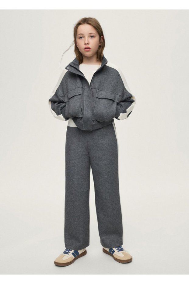 Girl's Gray Tracksuit Suit