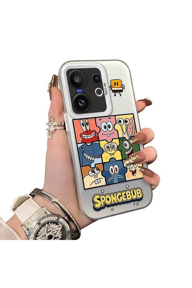 Vivo X200 Fe Compatible Puzzle Character Collage Patterned Phone Case Shockproof