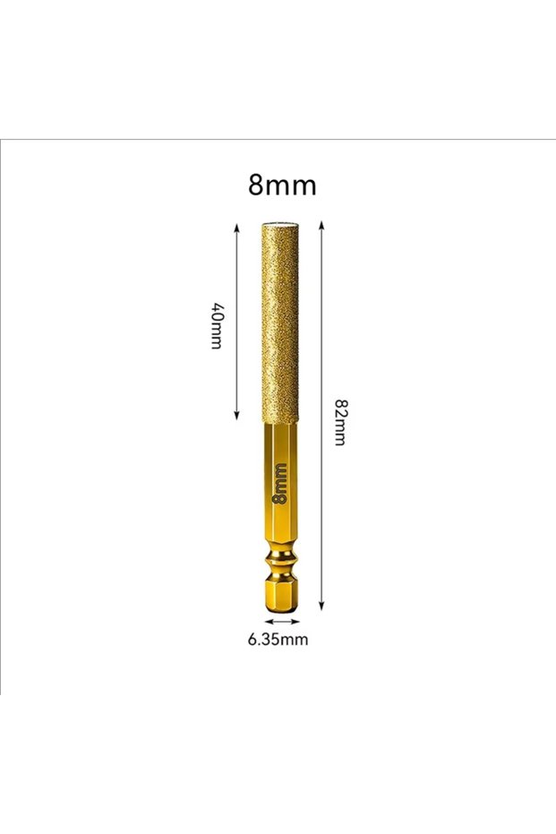 D8 Diamond Core Bits Hex Shank Dry Drilling for Ceramic Tile Granite Marble Hole Saw Tile Cutting To