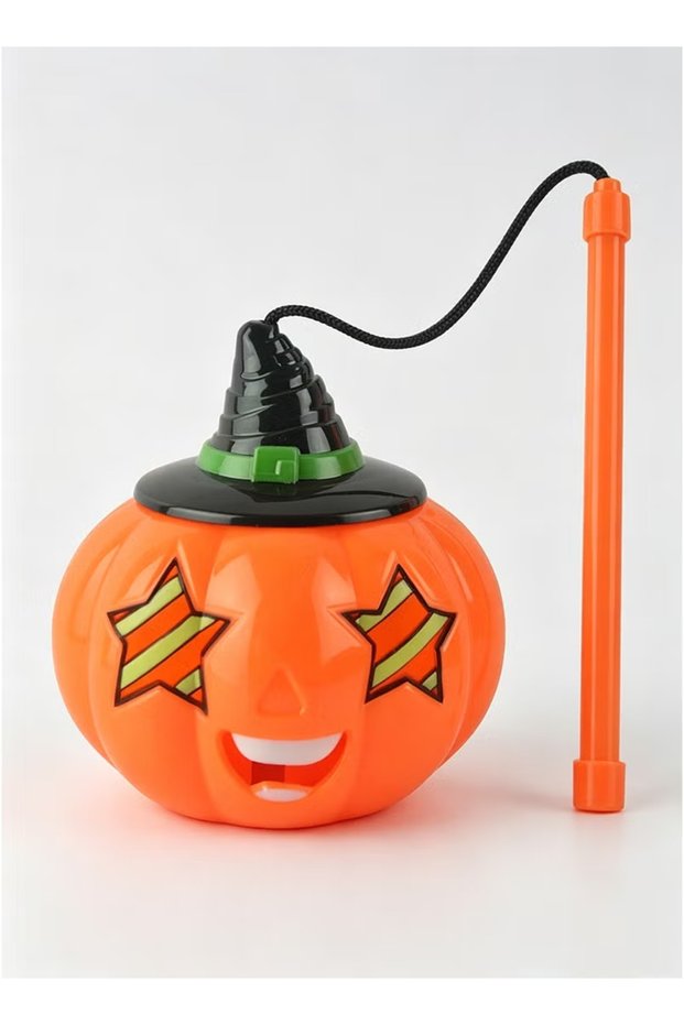 2Pcs Cute Funny Face Light-Up Handheld Pumpkin Lantern, Party Sound & Light Lantern for Kids, Festive Children's Toy Decoration (Glasses + Star)
